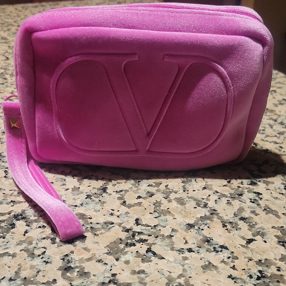 Pink Velvet Designer Clutch